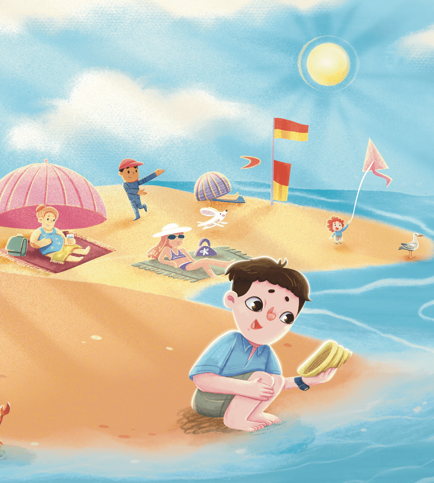 Discovery at the beach.